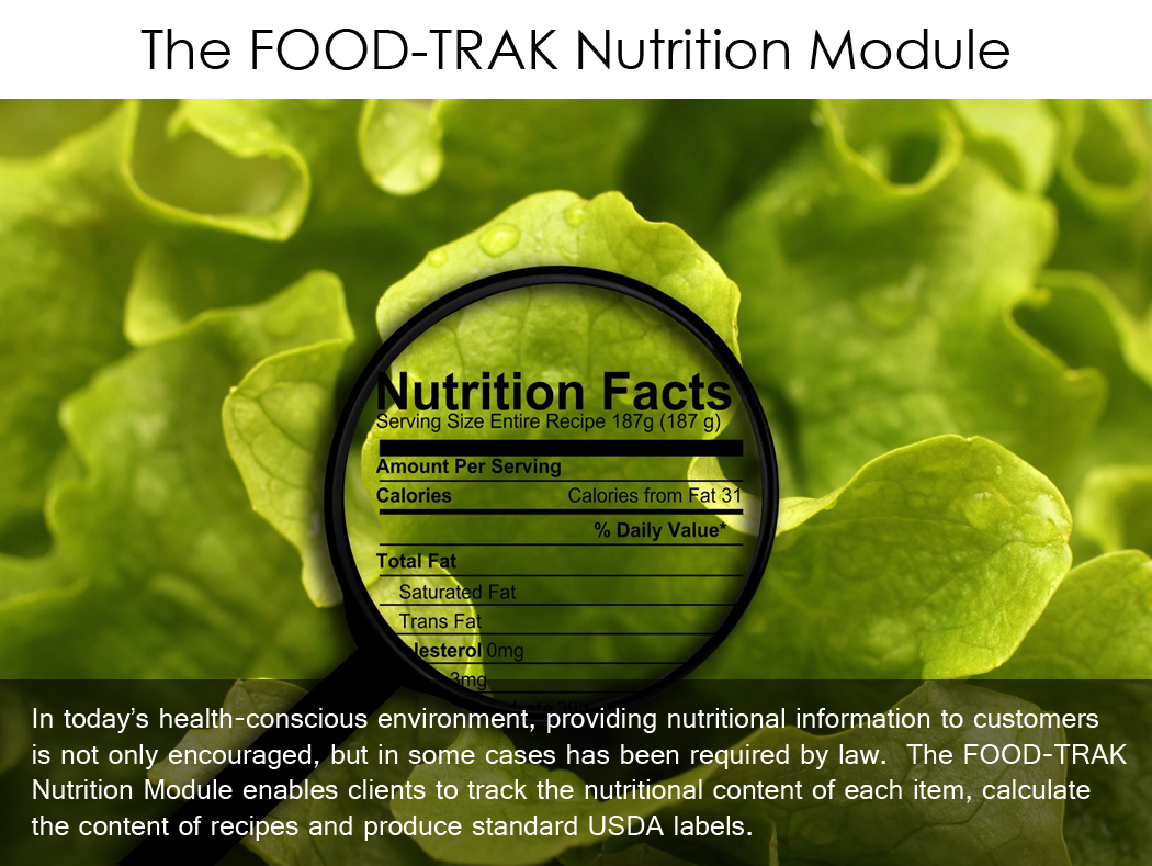 FOOD-TRAK Version 5.0