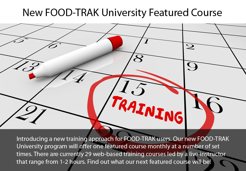 FOOD-TRAK Version 5.0